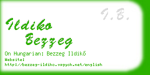 ildiko bezzeg business card